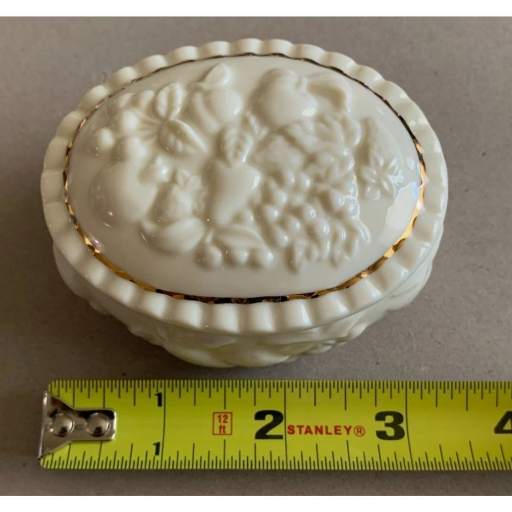 1998 Lenox Hand Crafted Porcelain Trinket Box